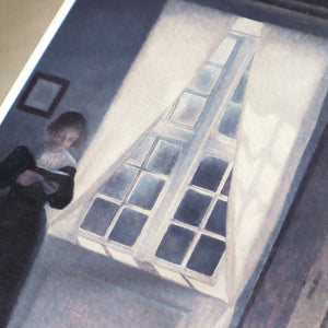 ヴィルヘルム・ハマスホイ 「室内、ストランゲーゼ30番地」アートポスター（フレーム付き）絵画・名画［額入り］5