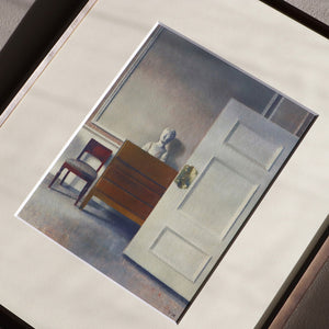 ヴィルヘルム・ハマスホイ 「胸像のある室内」アートポスター（フレーム付き）絵画・名画［額入り］2