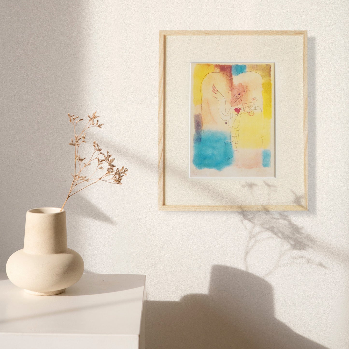 パウル・クレー「朝食を運ぶ天使」アートポスター（フレーム付き） / Paul Klee “A Genius Serves a Small Breakfast ” Art Frame