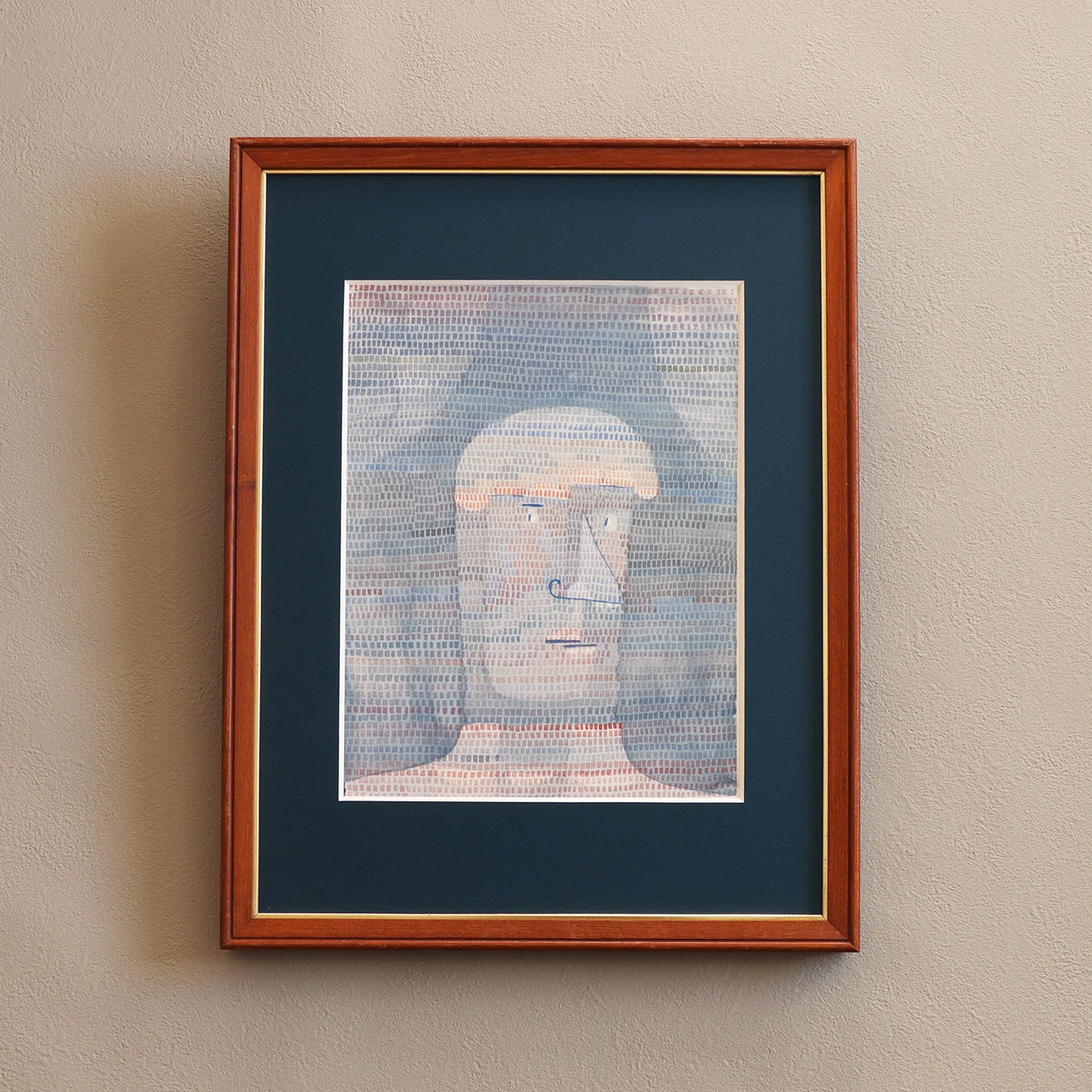 パウル・クレー「アスリートの頭部」アートポスター（フレーム付き） / Paul Klee “Athlete’s Head” Art Frame