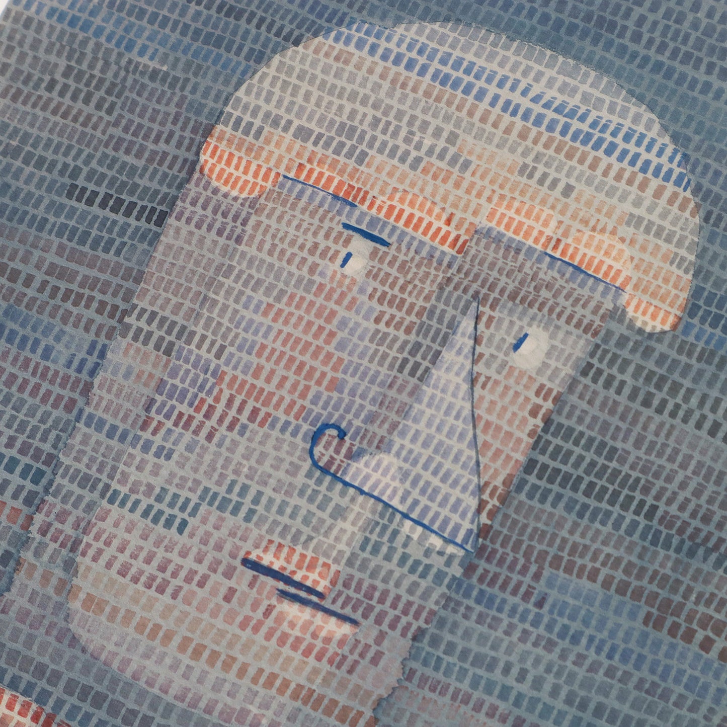 パウル・クレー「アスリートの頭部」アートポスター（フレーム付き） / Paul Klee “Athlete’s Head” Art Frame
