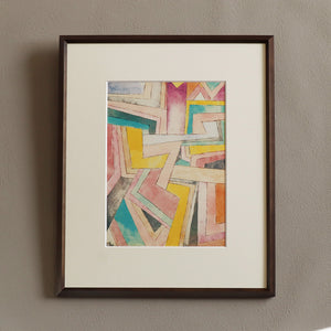 パウル・クレー「色づけされた角」アートポスター（フレーム付き）絵画・名画［額入り］1