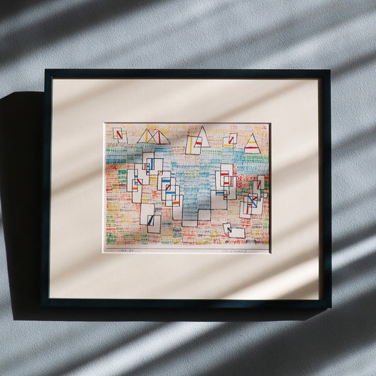 パウル・クレー「プロヴァンスの海岸 6」アートポスター（フレーム付き） / Paul Klee “Côte de Provence 6” Art Frame