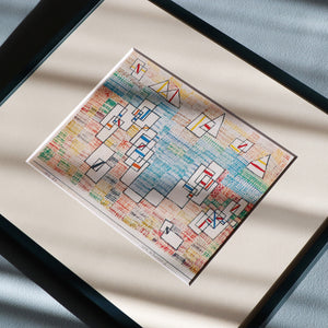 パウル・クレー「プロヴァンスの海岸 6」アートポスター（フレーム付き）絵画・名画［額入り］2