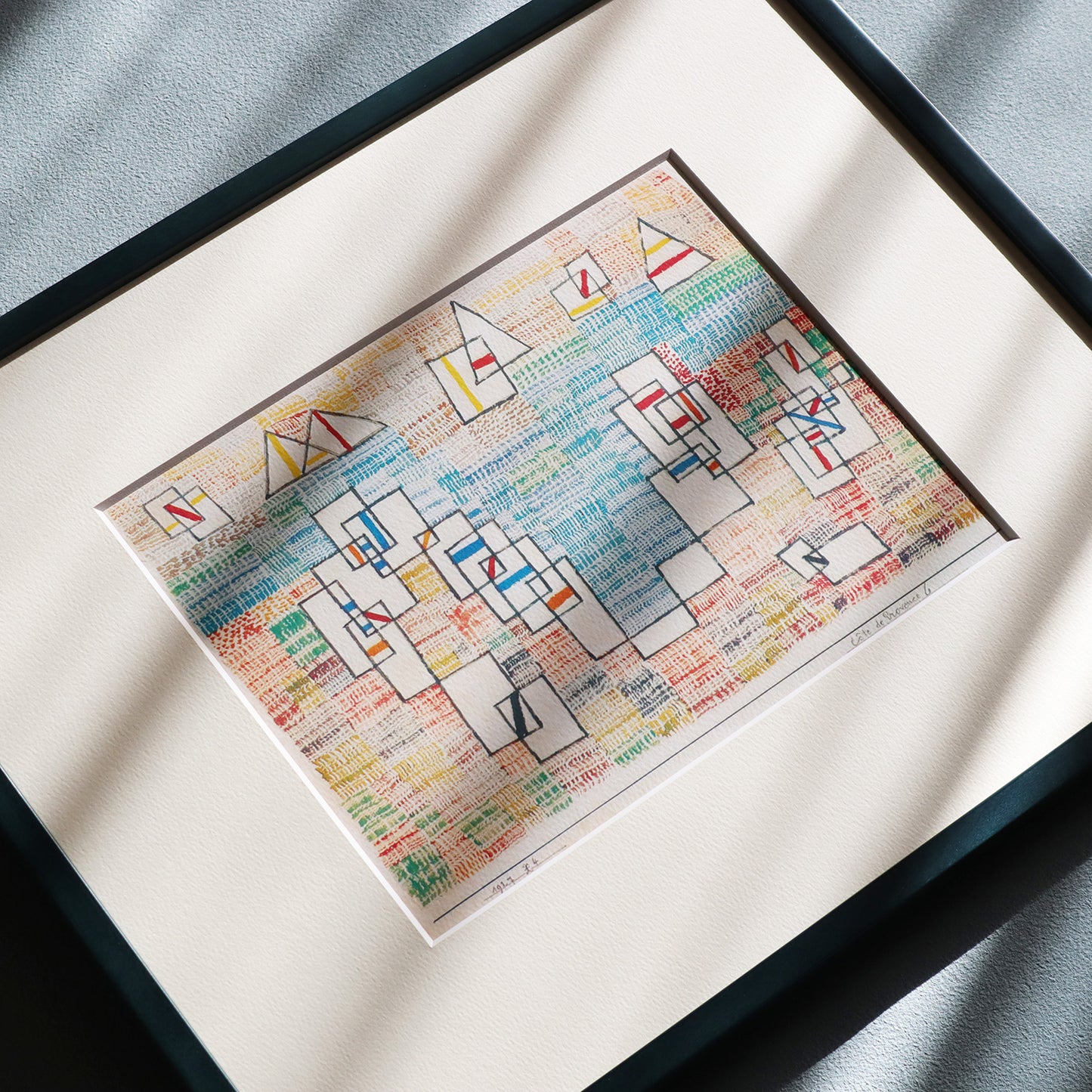 パウル・クレー「プロヴァンスの海岸 6」アートポスター（フレーム付き） / Paul Klee “Côte de Provence 6” Art Frame