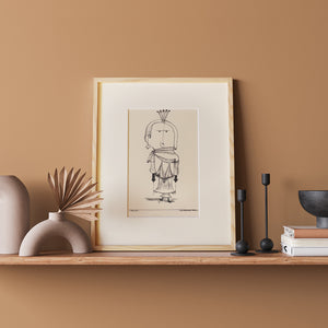 パウル・クレー「櫛をつけた魔女」アートポスター（フレーム付き）絵画・名画［額入り］0