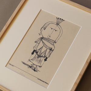 パウル・クレー「櫛をつけた魔女」アートポスター（フレーム付き）絵画・名画［額入り］2