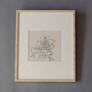パウル・クレー「３つの混乱」アートポスター（フレーム付き）絵画・名画［額入り］1