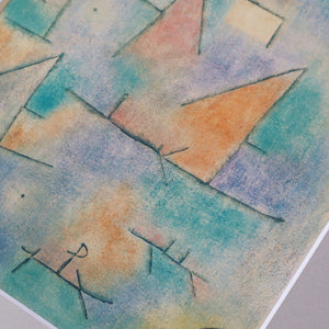 パウル・クレー「ヨットの浮かぶ港」アートポスター（フレーム付き）絵画・名画［額入り］3