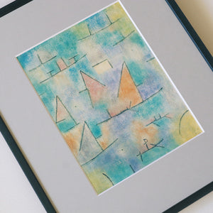 パウル・クレー「ヨットの浮かぶ港」アートポスター（フレーム付き）絵画・名画［額入り］5