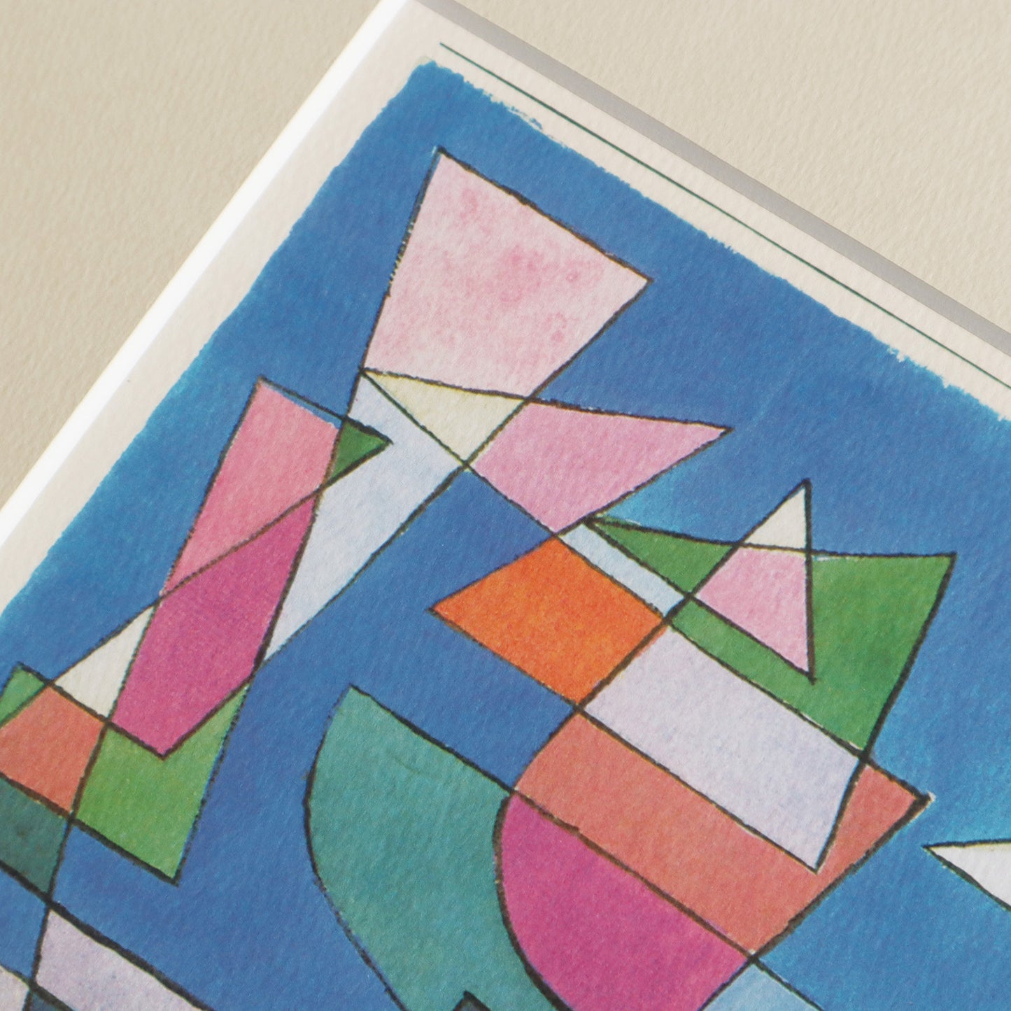 パウル・クレー「帆船」アートポスター（フレーム付き） / Paul Klee “Segelschiffe” Art Frame