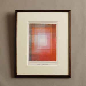 パウル・クレー「ポリフォニックに囲まれた白」アートポスター（フレーム付き）絵画・名画［額入り］1