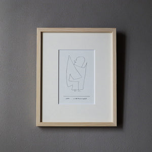 パウル・クレー「老いた音楽家が天使のふりをする」アートポスター（フレーム付き）絵画・名画［額入り］1