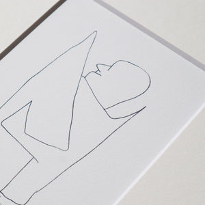 パウル・クレー「老いた音楽家が天使のふりをする」アートポスター（フレーム付き）絵画・名画［額入り］3