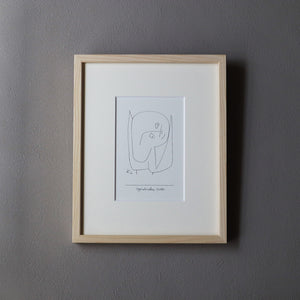 パウル・クレー「希望に満ちた天使」アートポスター（フレーム付き）絵画・名画［額入り］1