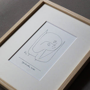 パウル・クレー「希望に満ちた天使」アートポスター（フレーム付き）絵画・名画［額入り］2