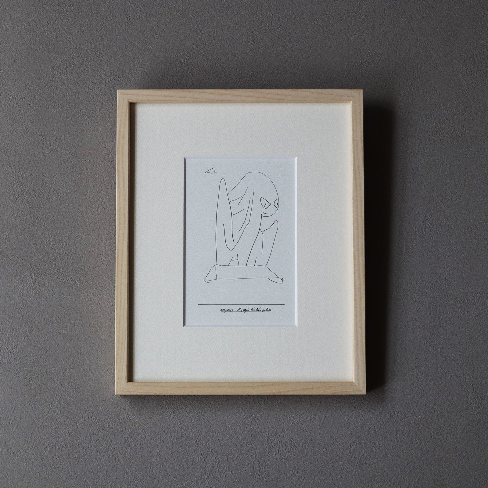パウル・クレー「現世での最後の一歩」アートポスター（フレーム付き） / Paul Klee “letzter Erdenschritt” A –  HOMU