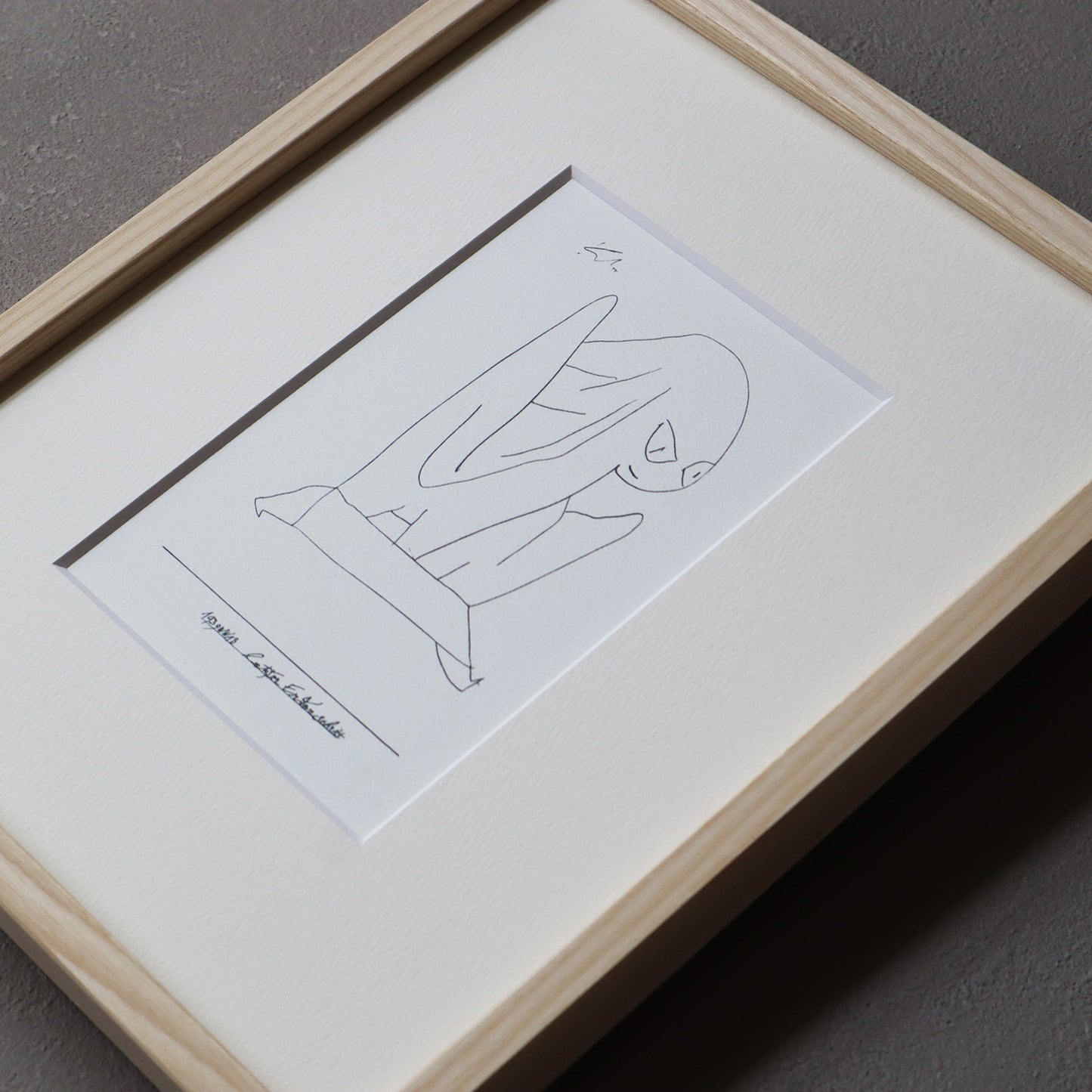 パウル・クレー「現世での最後の一歩」アートポスター（フレーム付き） / Paul Klee “letzter Erdenschritt” Art Frame