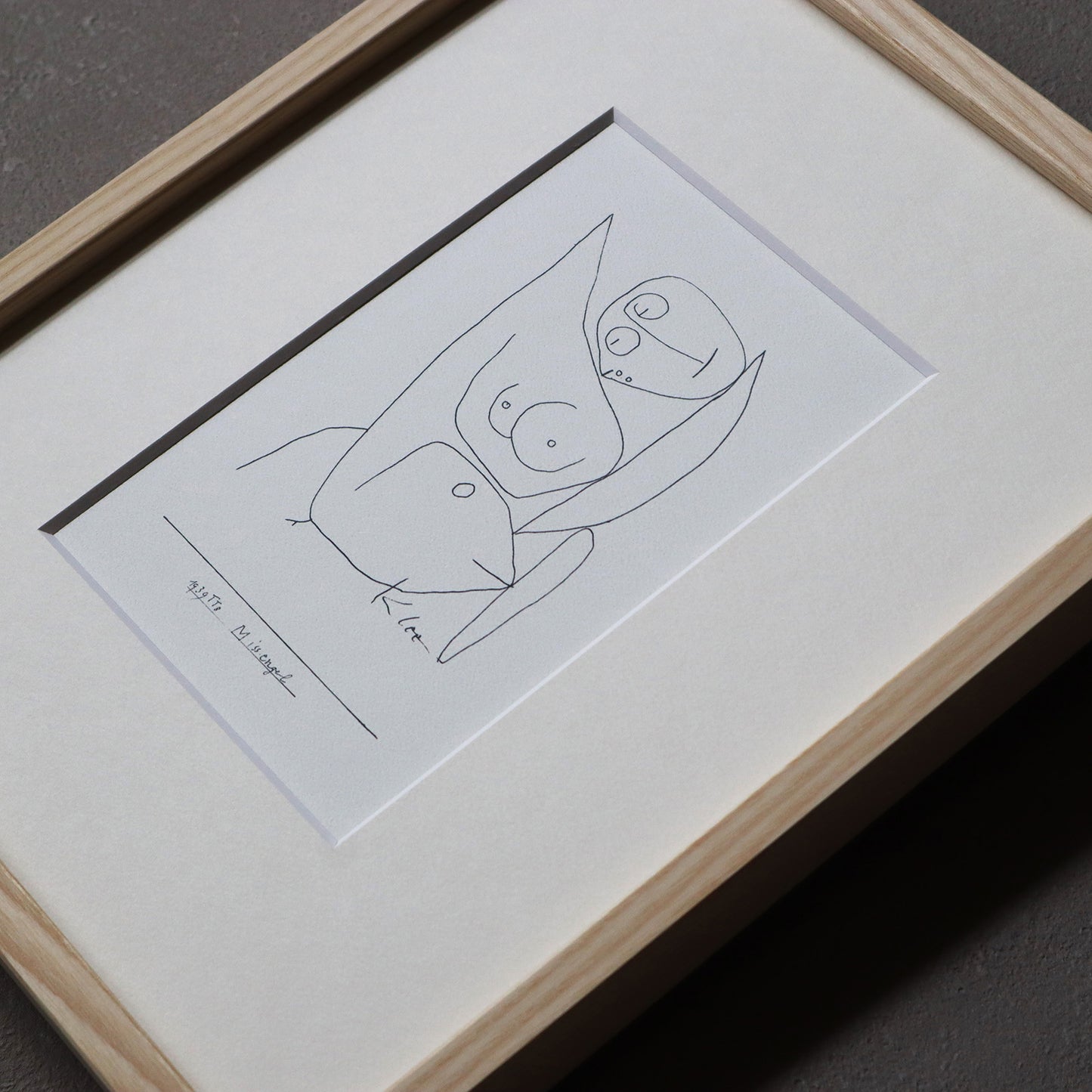 パウル・クレー「ミス・エンジェル」アートポスター（フレーム付き） / Paul Klee “Miss engel” Art Frame