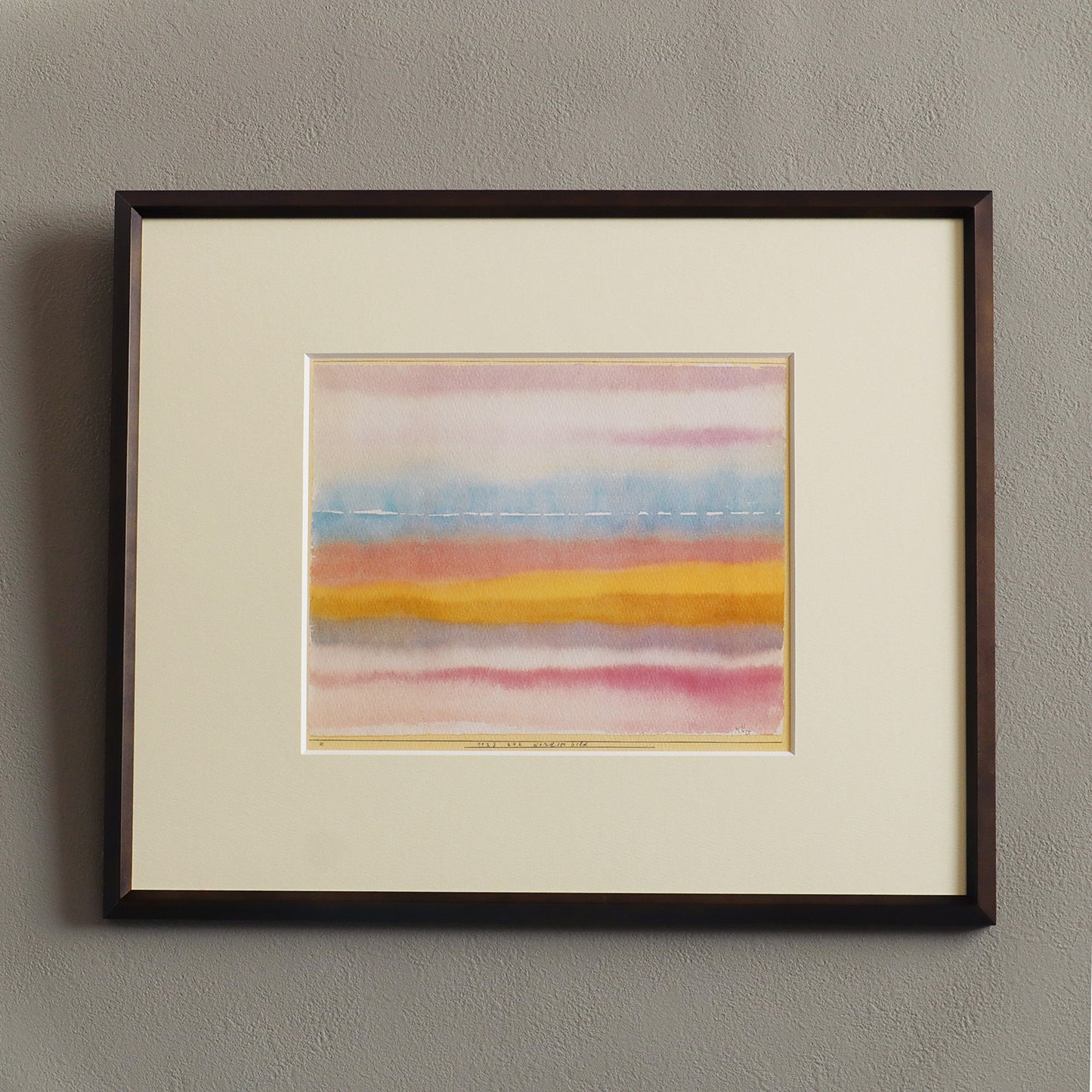 パウル・クレー「北の海」アートポスター（フレーム付き） / Paul Klee “North sea” Art Frame