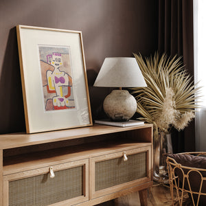 パウル・クレー「北の少女」アートポスター（フレーム付き）絵画・名画［額入り］1-2