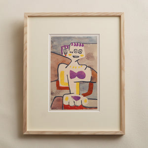 パウル・クレー「北の少女」アートポスター（フレーム付き）絵画・名画［額入り］1
