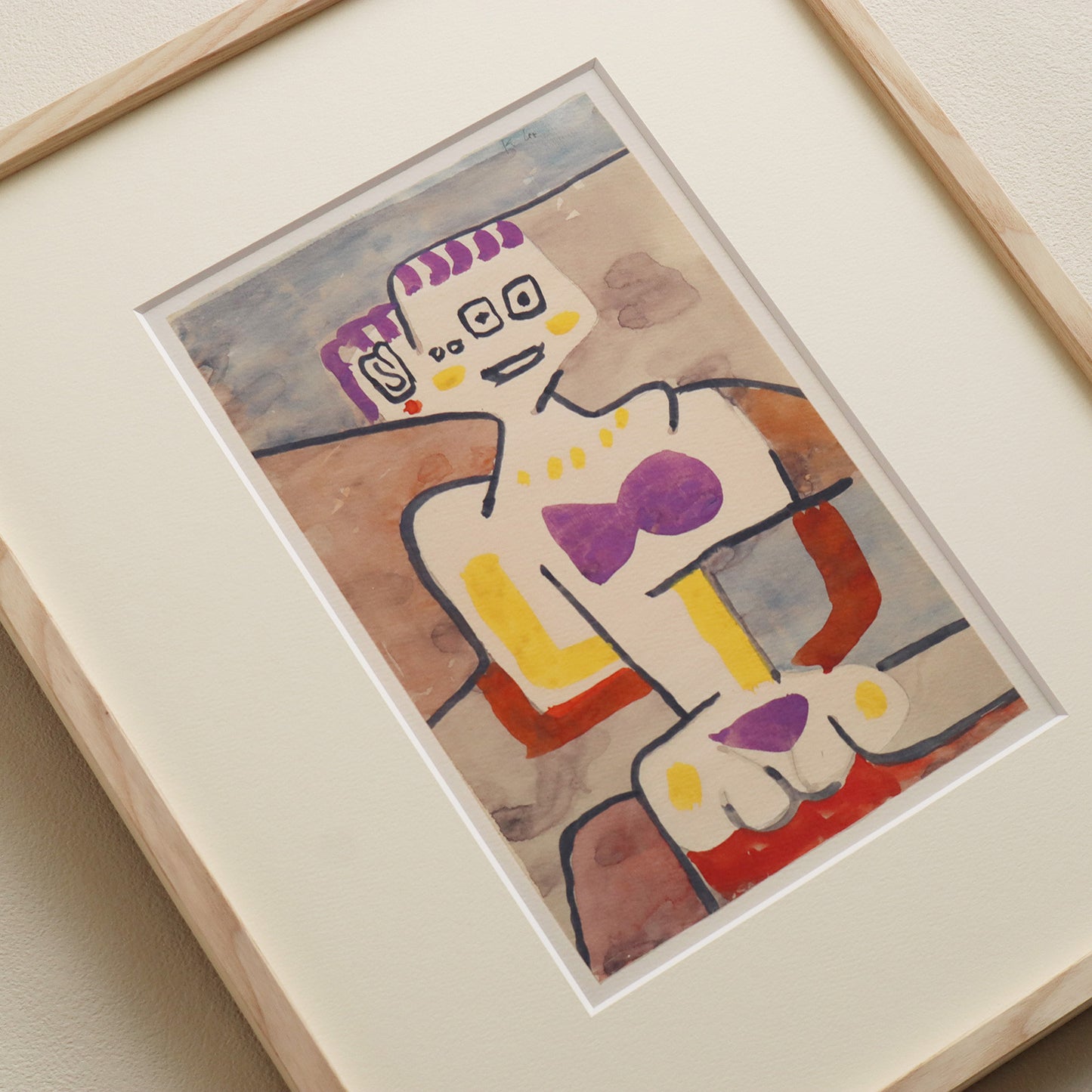 パウル・クレー「北の少女」アートポスター（フレーム付き） / Paul Klee “The girl in the north” Art Frame