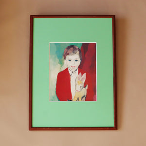 マリー・ローランサン 「ジルベール・ペトリデスの肖像」アートポスター（ヴィンテージフレーム付き）絵画・名画［額入り］ 1