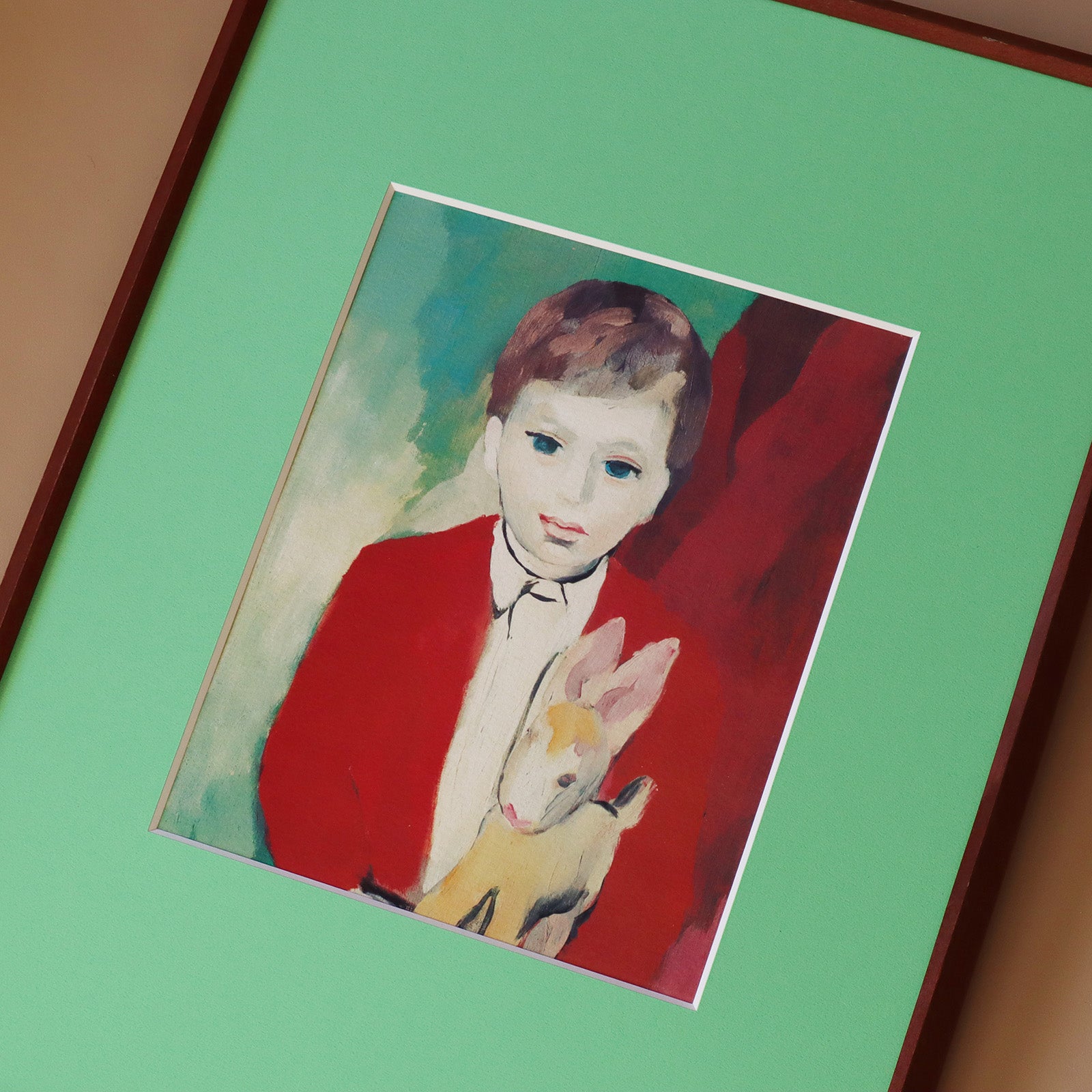 マリー・ローランサン 「ジルベール・ペトリデスの肖像」アートポスター（ヴィンテージフレーム付き） / Marie Laurencin “Po –  HOMU