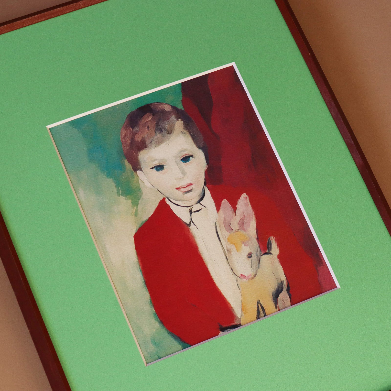 マリー・ローランサン 「ジルベール・ペトリデスの肖像」アートポスター（ヴィンテージフレーム付き） / Marie Laurencin “Po –  HOMU