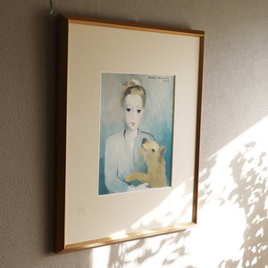 マリー・ローランサン 「エリアーヌ・ド・ボーモンの肖像」アートポスター（フレーム付き）絵画・名画［額入り］2