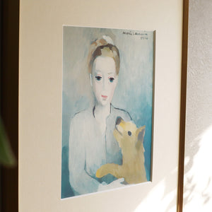 マリー・ローランサン 「エリアーヌ・ド・ボーモンの肖像」アートポスター（フレーム付き）絵画・名画［額入り］3