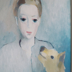 マリー・ローランサン 「エリアーヌ・ド・ボーモンの肖像」アートポスター（フレーム付き）絵画・名画［額入り］4