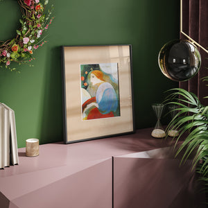 マリー・ローランサン 「アリス・ドランの肖像」アートポスター（フレーム付き）絵画・名画［額入り］0