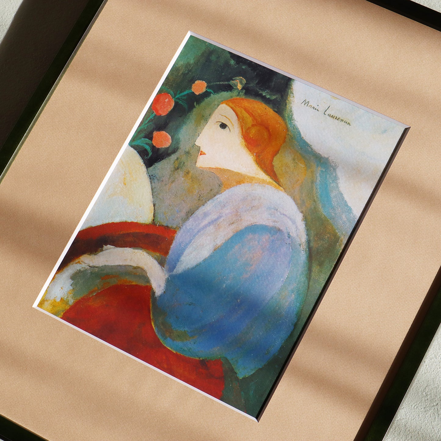 マリー・ローランサン 「アリス・ドランの肖像」アートポスター（フレーム付き） / Marie Laurencin “Portrait de Alice Derain” Art Frame
