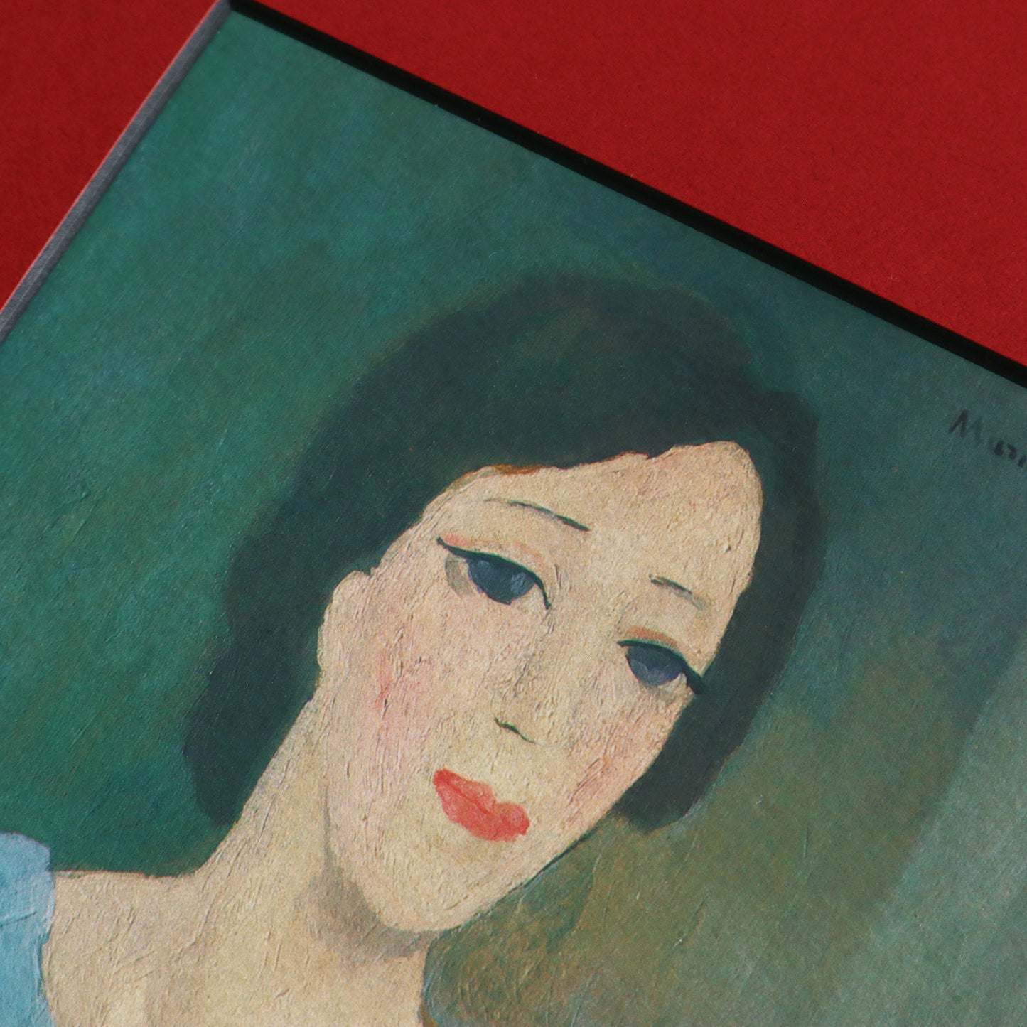 マリー・ローランサン 「デュヴィーン家出のフローランス・ジャンペルの肖像」アートポスター（フレーム付き） / Marie Laurencin “Portrait de Florence Gimpel, née Duveen” Art Frame