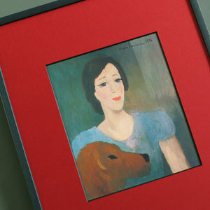 マリー・ローランサン 「デュヴィーン家出のフローランス・ジャンペルの肖像」アートポスター（フレーム付き）絵画・名画［額入り］5