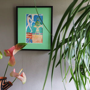 アンリ・マティス 「ナスタチウムとダンス」アートポスター（フレーム付き） 世界の名画・絵画［額入り］0