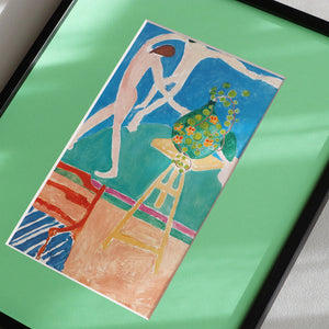 アンリ・マティス 「ナスタチウムとダンス」アートポスター（フレーム付き） 世界の名画・絵画［額入り］2