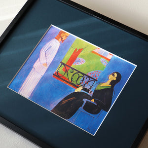 アンリ・マティス 「会話」アートポスター（フレーム付き） 世界の名画・絵画［額入り］2