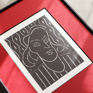 アンリ・マティス「女性 リノカット 1938」 アートポスター（フレーム付き）絵画・名画［額入り］4