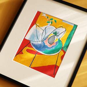 アンリ・マティス 「パイナップル」アートポスター（フレーム付き） 世界の名画・絵画［額入り］2