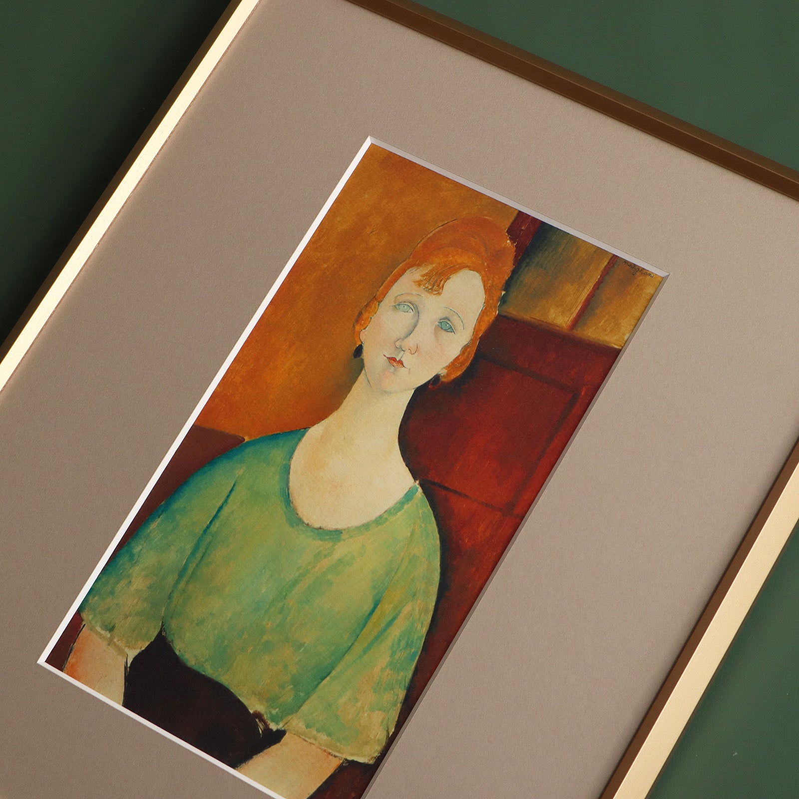 アメデオ・モディリアーニ 「緑のブラウスを着た少女 1917」アート 