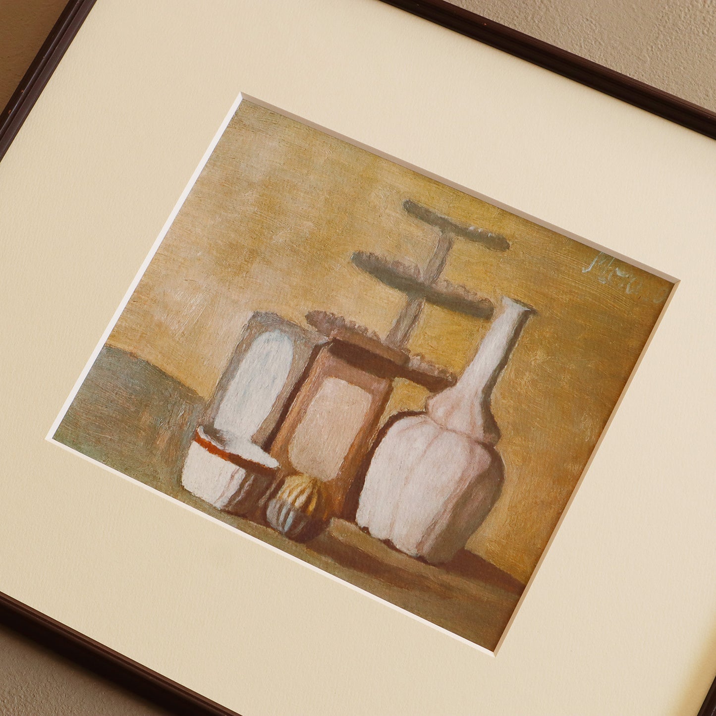 ジョルジョ・モランディ 「静物 1948」アートポスター（フレーム付き） / Giorgio Morandi “Still Life 1948” Art Frame