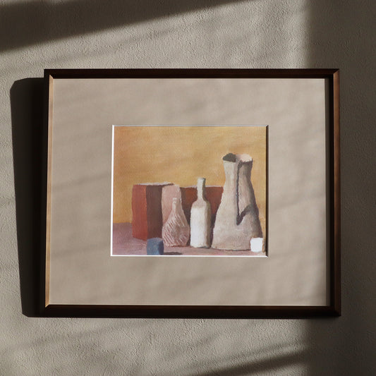 ジョルジョ・モランディ 「静物 1958」アートポスター（フレーム付き） / Giorgio Morandi “Still Life 1958” Art Frame